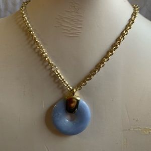 Gold and blue Necklace